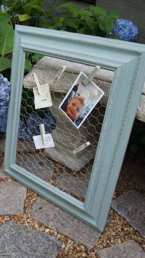 diy reuse old picture frame ideas14