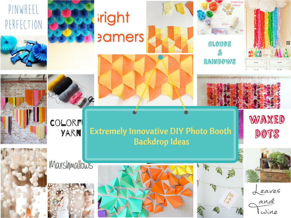 Extremely Creative DIY Photo Booth Backdrop Ideas tutorials tips