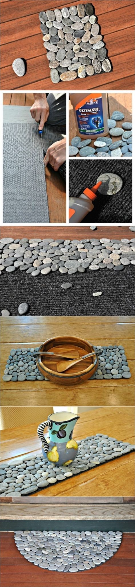 7 Money Saving DIY Doormat and Bathmat Ideas - Sad To Happy Project