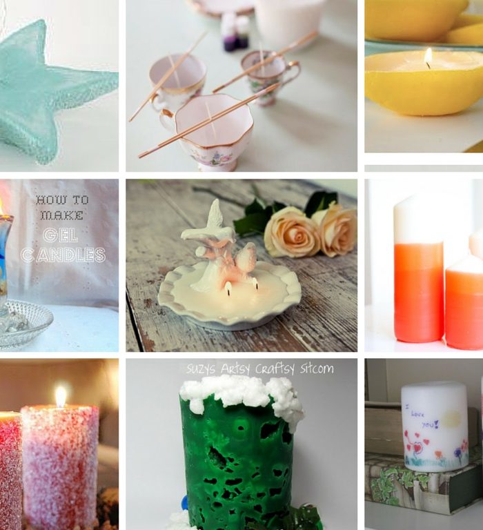 14 Creative DIY Homemade Candles Tutorials