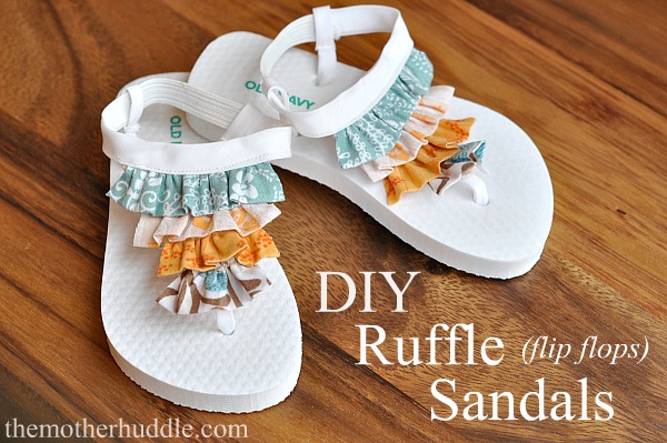 plain flip flops to decorate