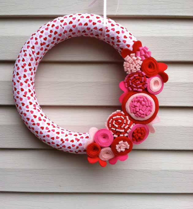 diy wreaths for valentines days