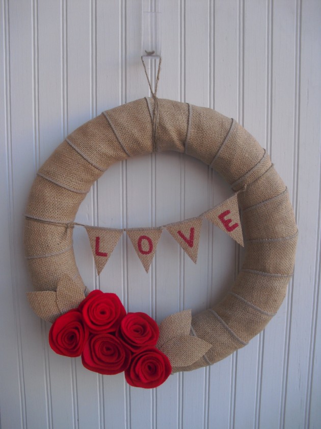 diy wreaths for valentines days