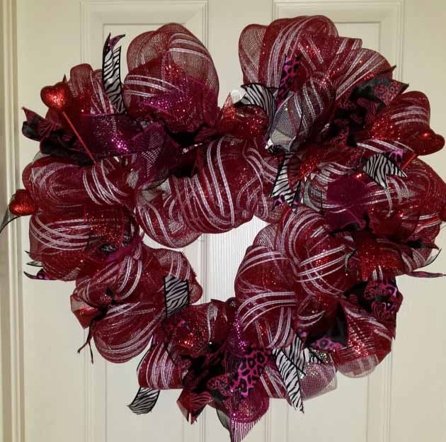 diy wreaths for valentines days