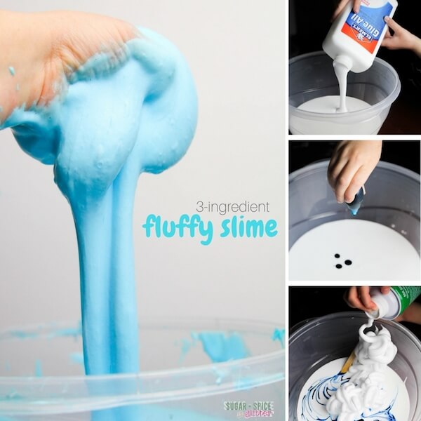 how to make fluffy slime diy recipe