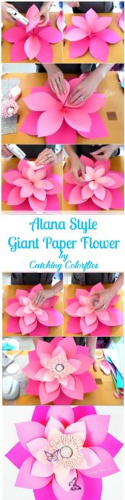 How To Make Giant Paper Flowers Step By Step Tutorial