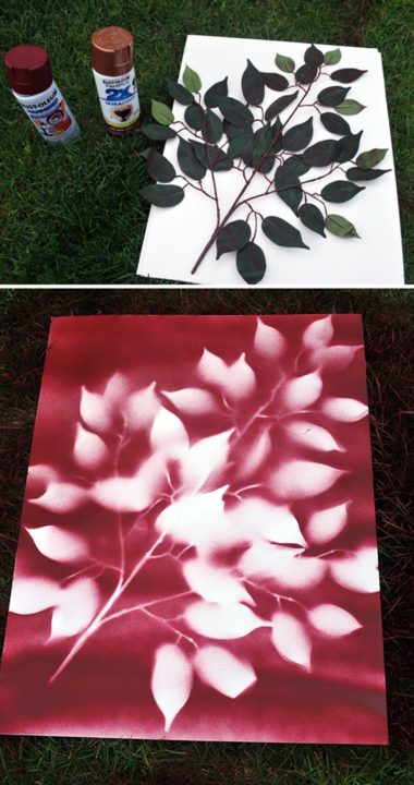 Beautiful DIY Spray Paint Flower Art  Easy To Do Wall 