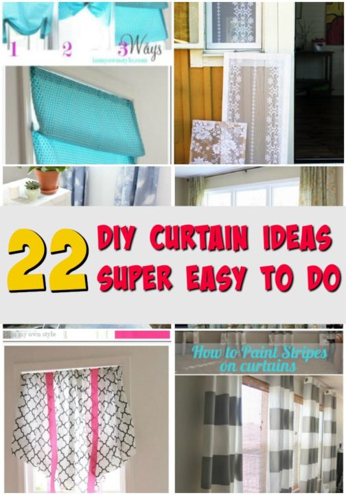 Diy Curtains - 21 Creative Diy Curtains That Are Easy To Make How To Make No Sew Curtains / See more about diy curtains, diy curtains around bed, diy curtains for small windows, diy curtains for van, diy curtains from fabric.