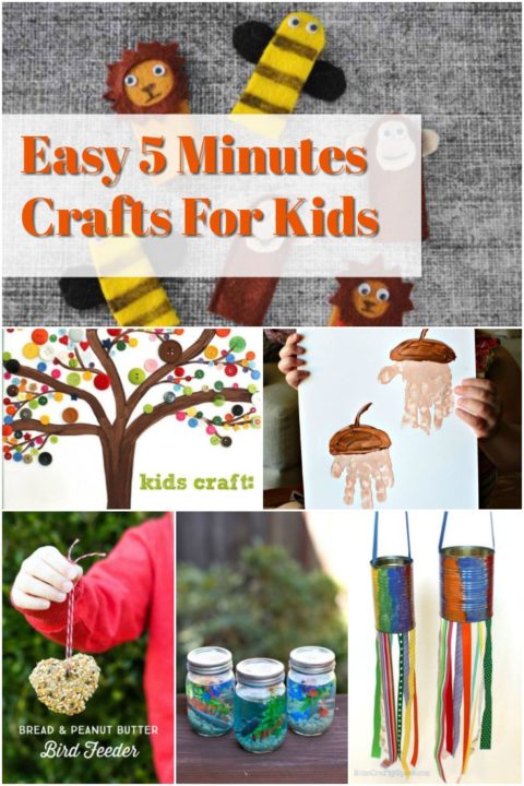 Easy 5 Minutes Crafts For Kids : Diy Projects