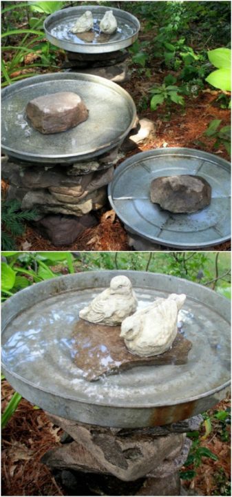 DIY Bird Baths ideas