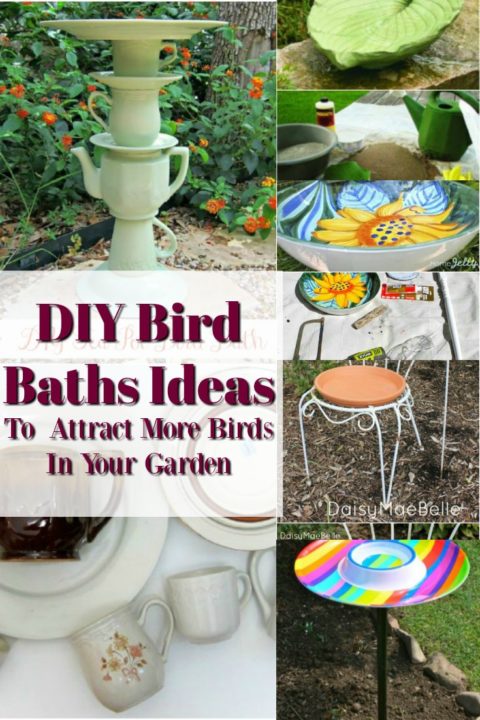 DIY Bird Baths ideas projects