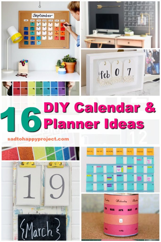 16 Easy DIY Calendars And Planners Ideas Will Help You To Stay Organized