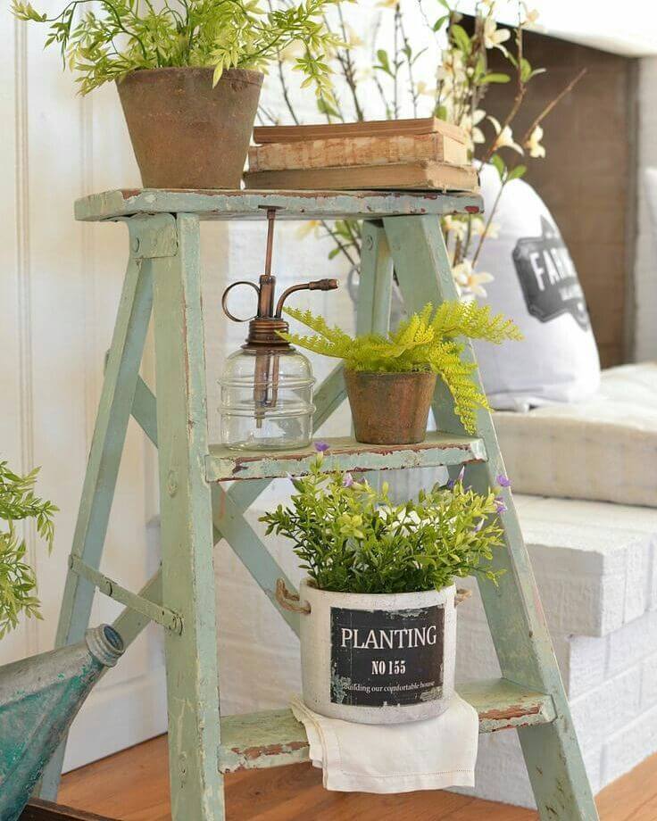 Repurposed Old Ladder Ideas