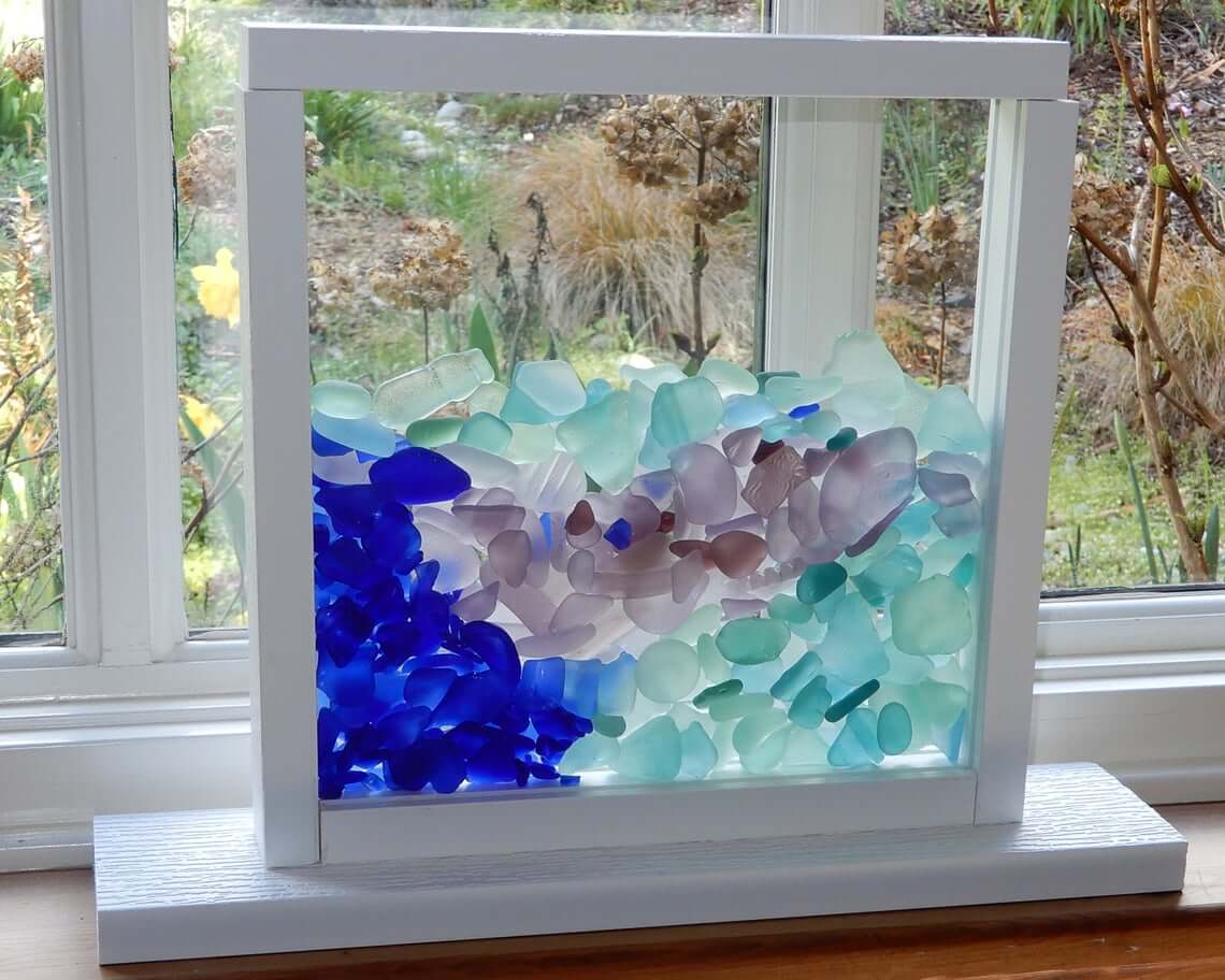 best sea glass art projects ideas design