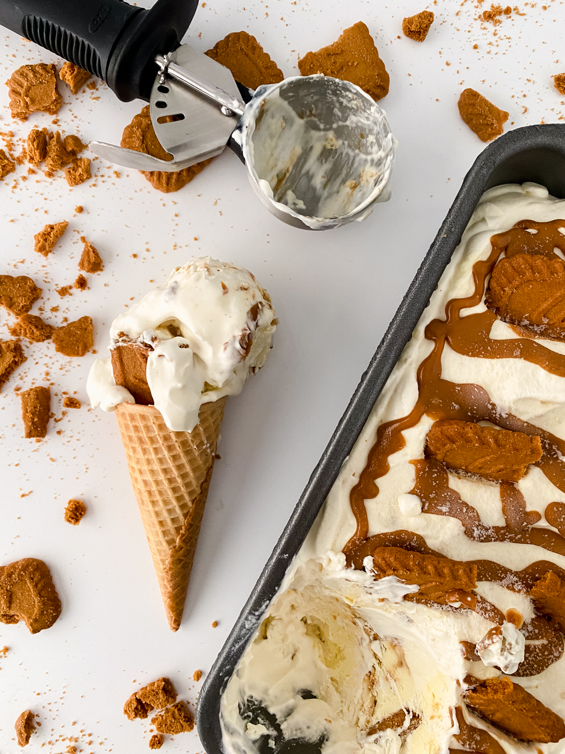 Biscoff Cookie Cheesecake Ice Cream Recipe