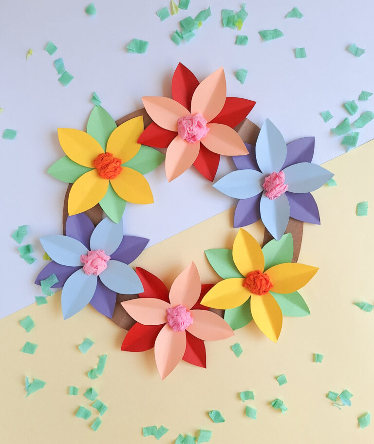 Paper Flower Wreath