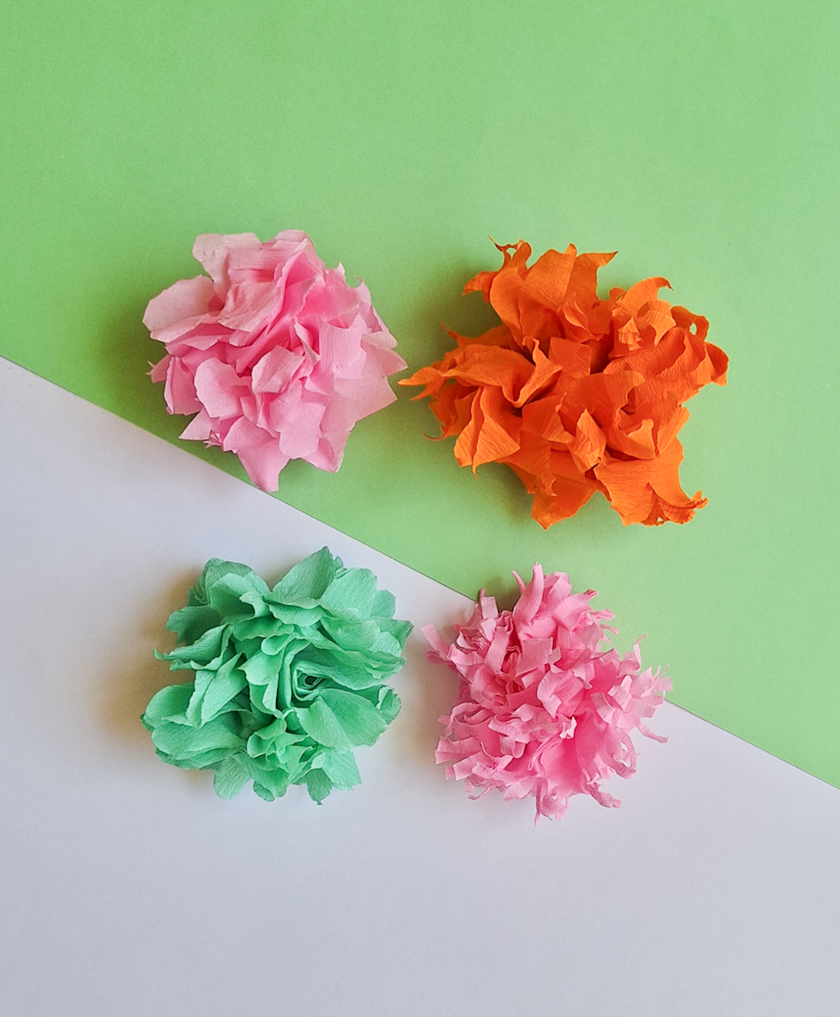 Tissue Paper Flower Craft for Kids