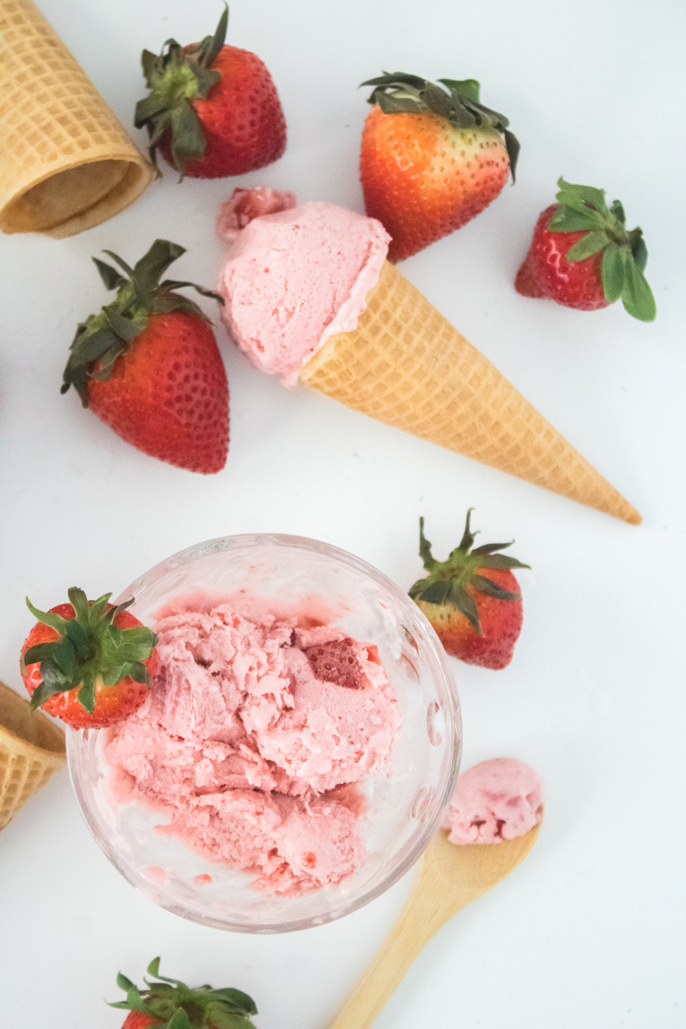 No Churn Strawberry Ice Cream Recipe