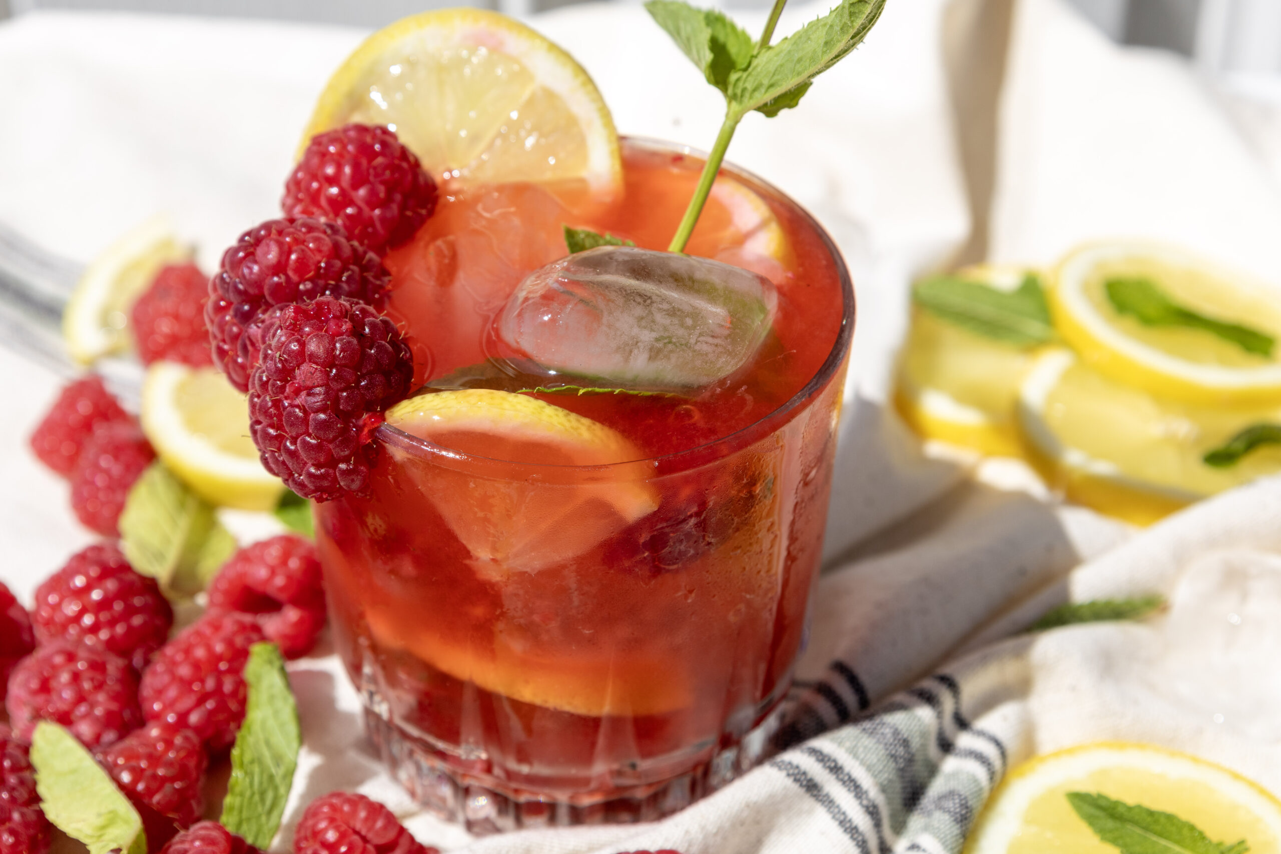 Raspberry Mojito Mocktail